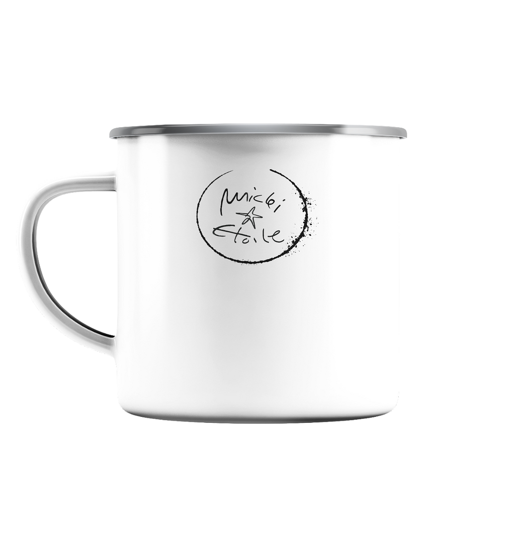 TIRED DELUXE 4 EVER - Emaille Tasse (Silber)