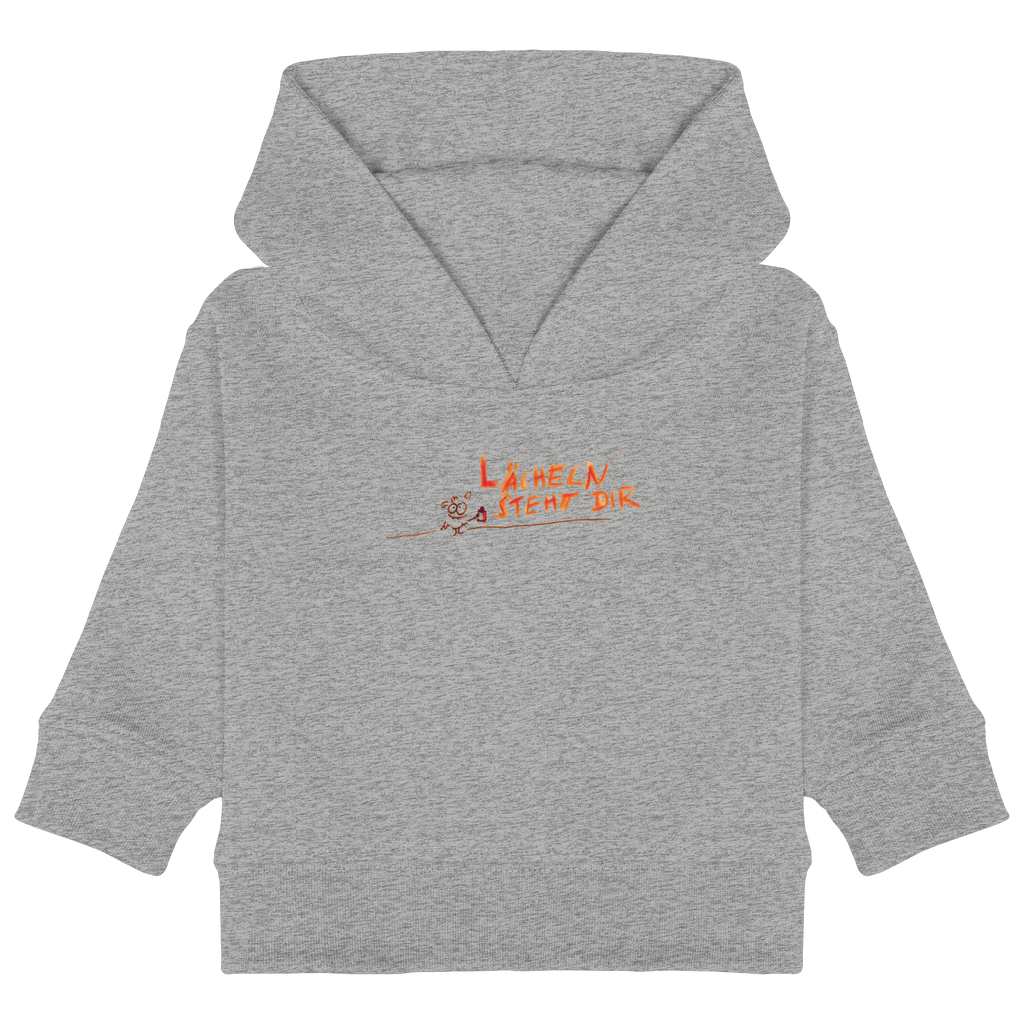 LÄCHELN STEHT DIR - Baby Organic Hoodie
