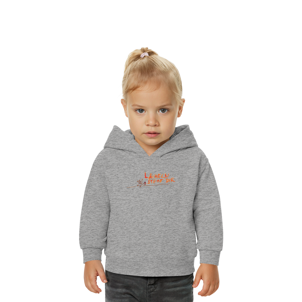 LÄCHELN STEHT DIR - Baby Organic Hoodie