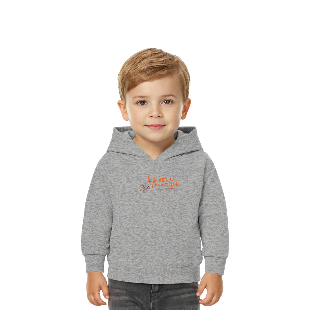 LÄCHELN STEHT DIR - Baby Organic Hoodie
