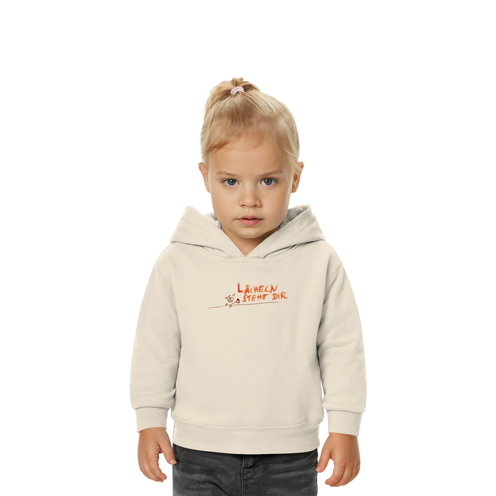 LÄCHELN STEHT DIR - Baby Organic Hoodie