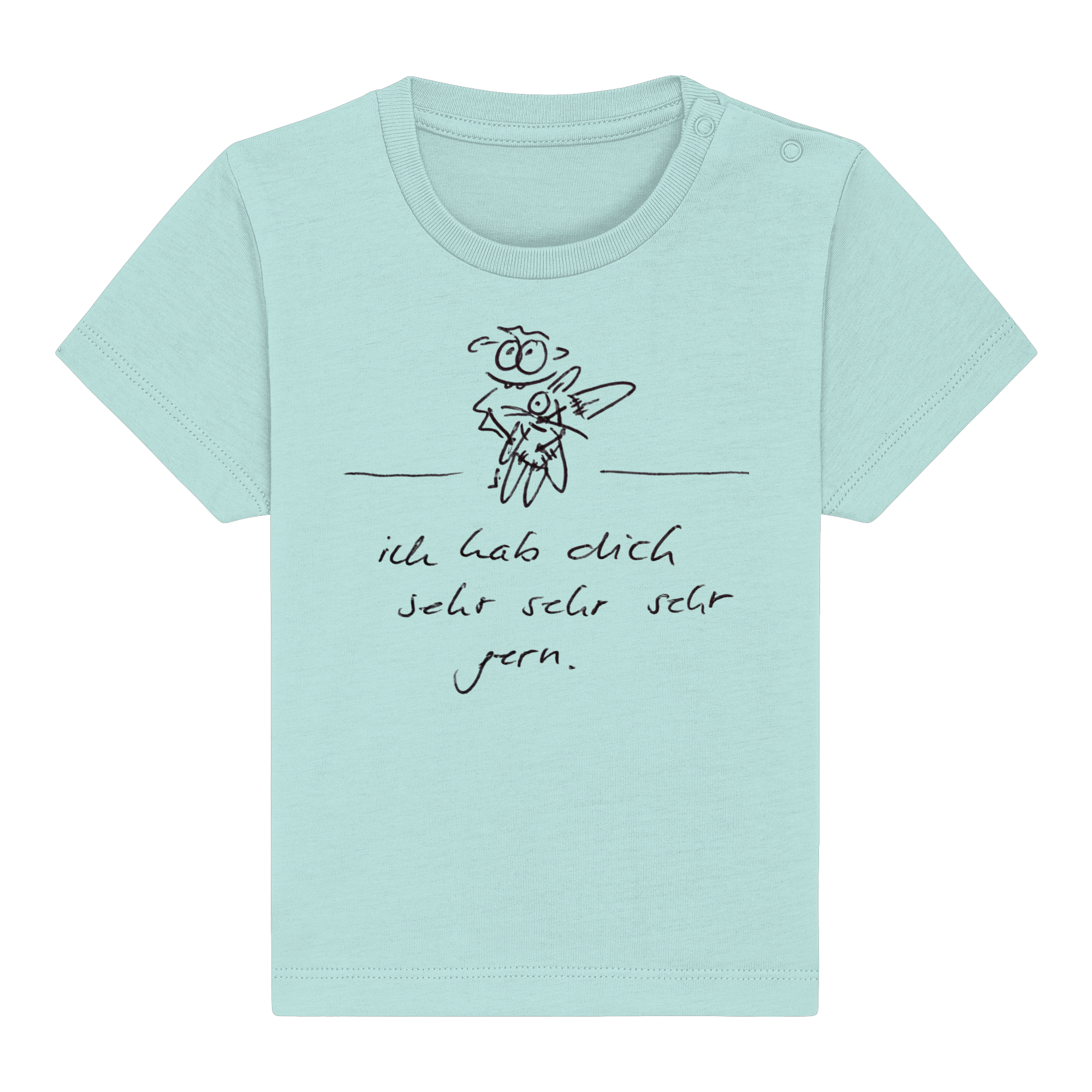 ICH HAB DICH SEHR SEHR SEHR GERN - Baby Organic Shirt