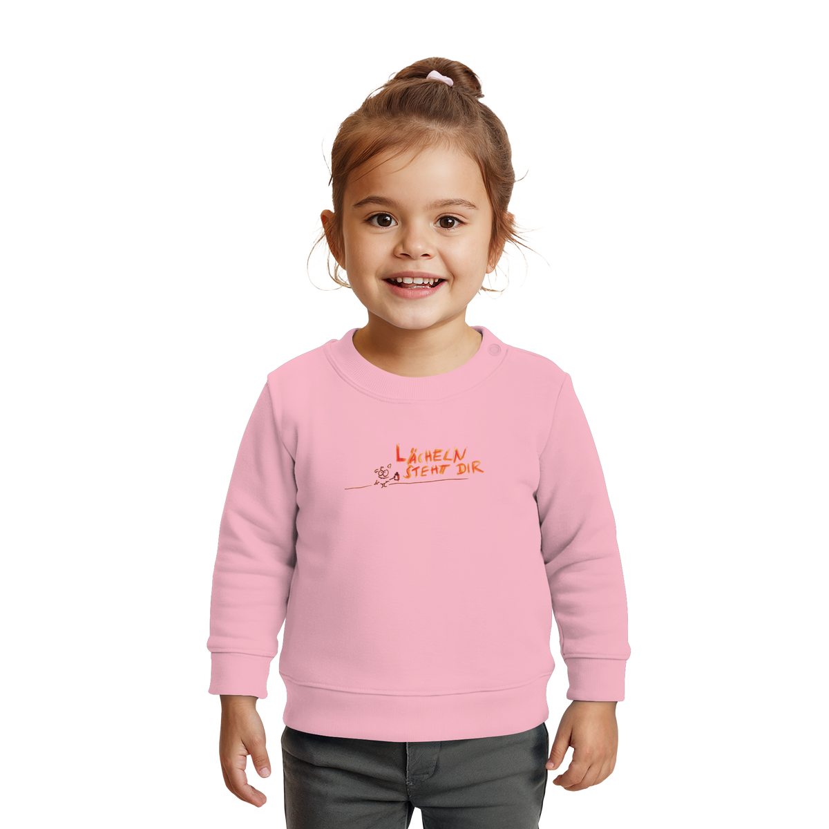 LÄCHELN STEHT DIR - Baby Organic Sweatshirt