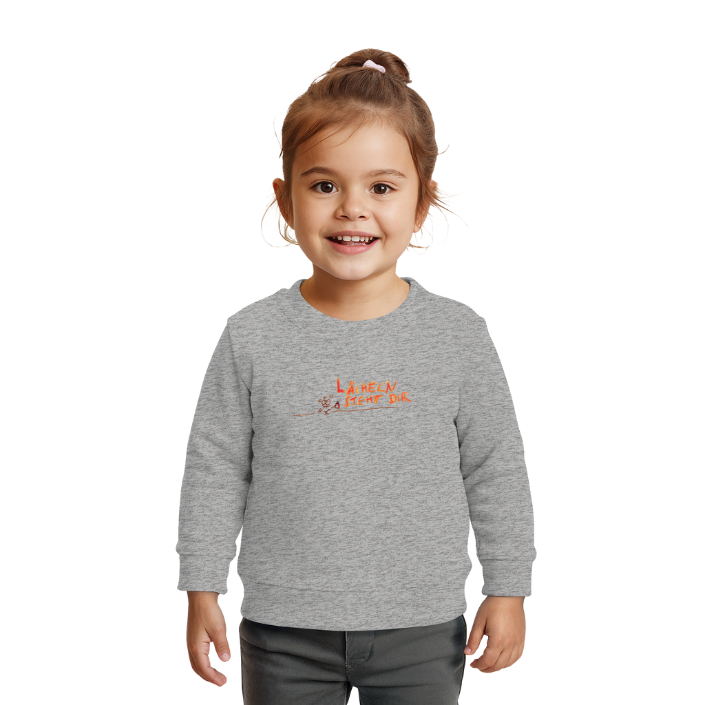 LÄCHELN STEHT DIR - Baby Organic Sweatshirt