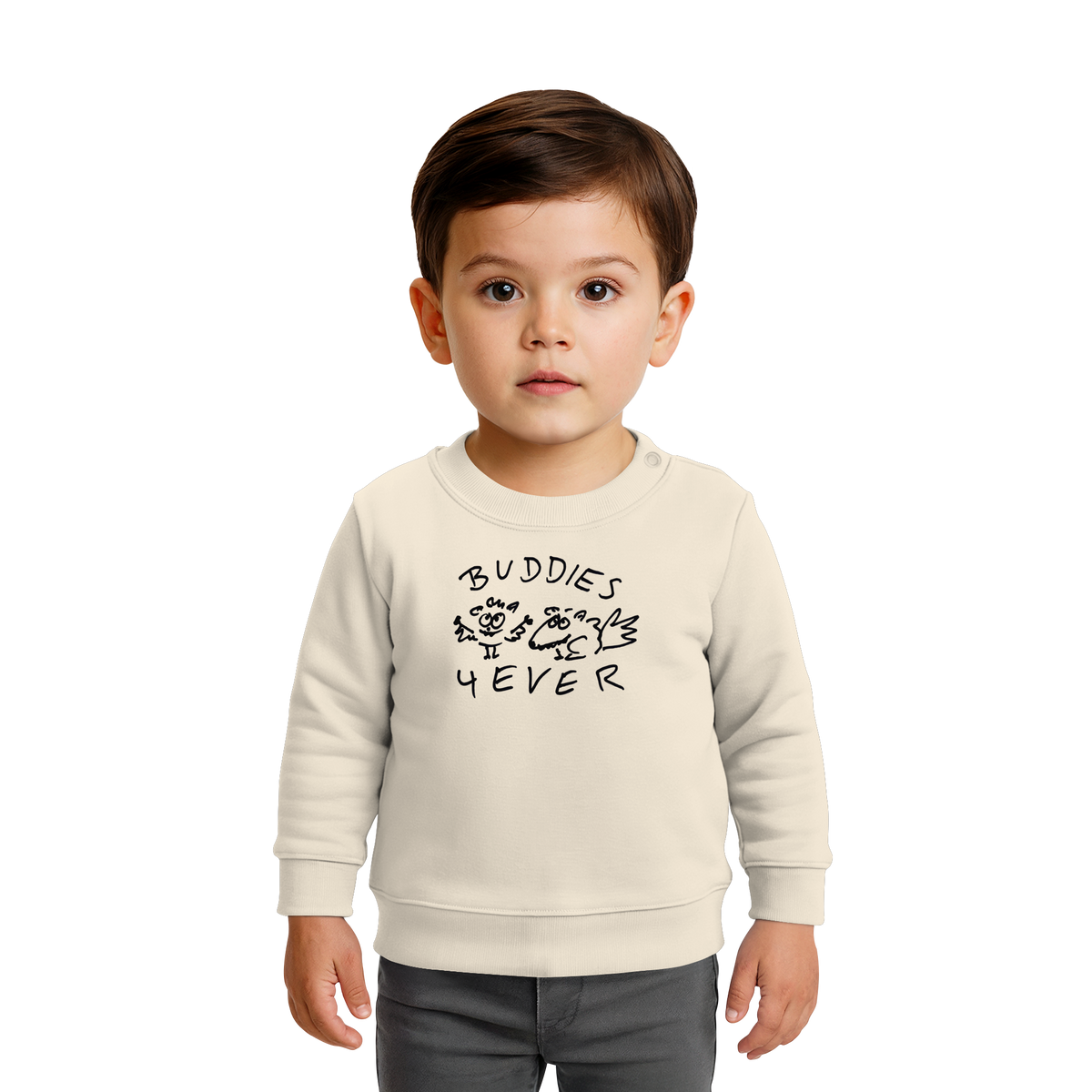 BUDDIES FOR EVER - Baby Organic Sweatshirt