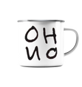 OH NO - Emaille Tasse (Silber)