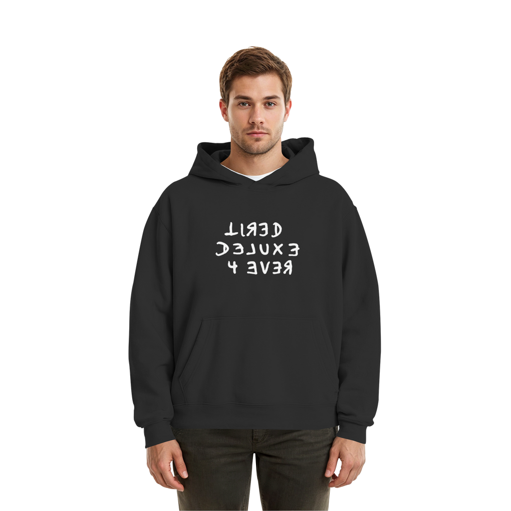 BLACK EDITION - TIRED 4 EVER - Fluffy Boxcut Hoodie