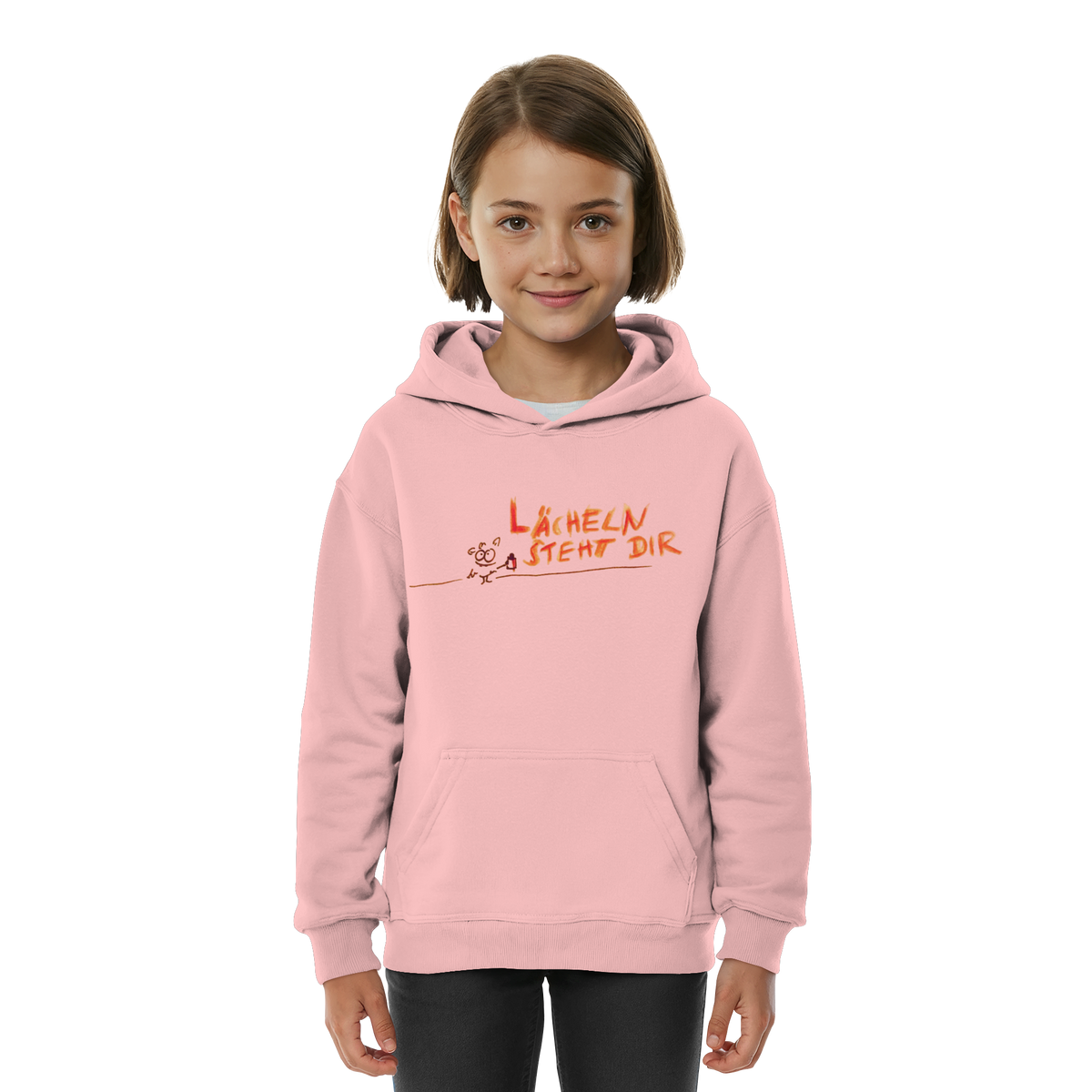 LÄCHELN STEHT DIR - Kids Basic Hoodie