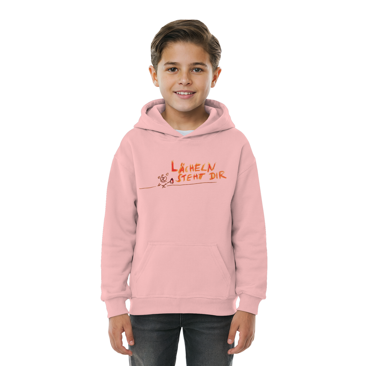 LÄCHELN STEHT DIR - Kids Basic Hoodie
