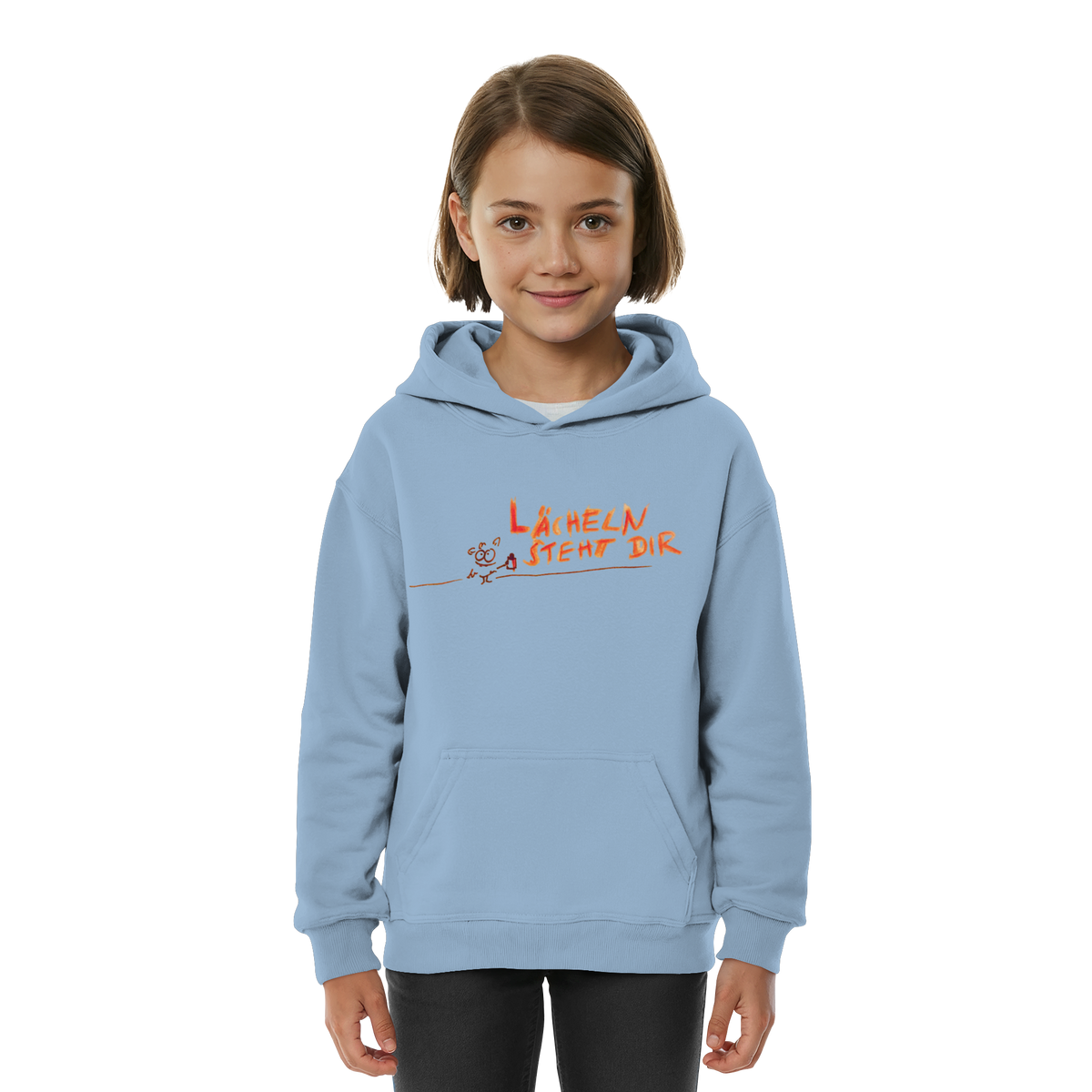 LÄCHELN STEHT DIR - Kids Basic Hoodie