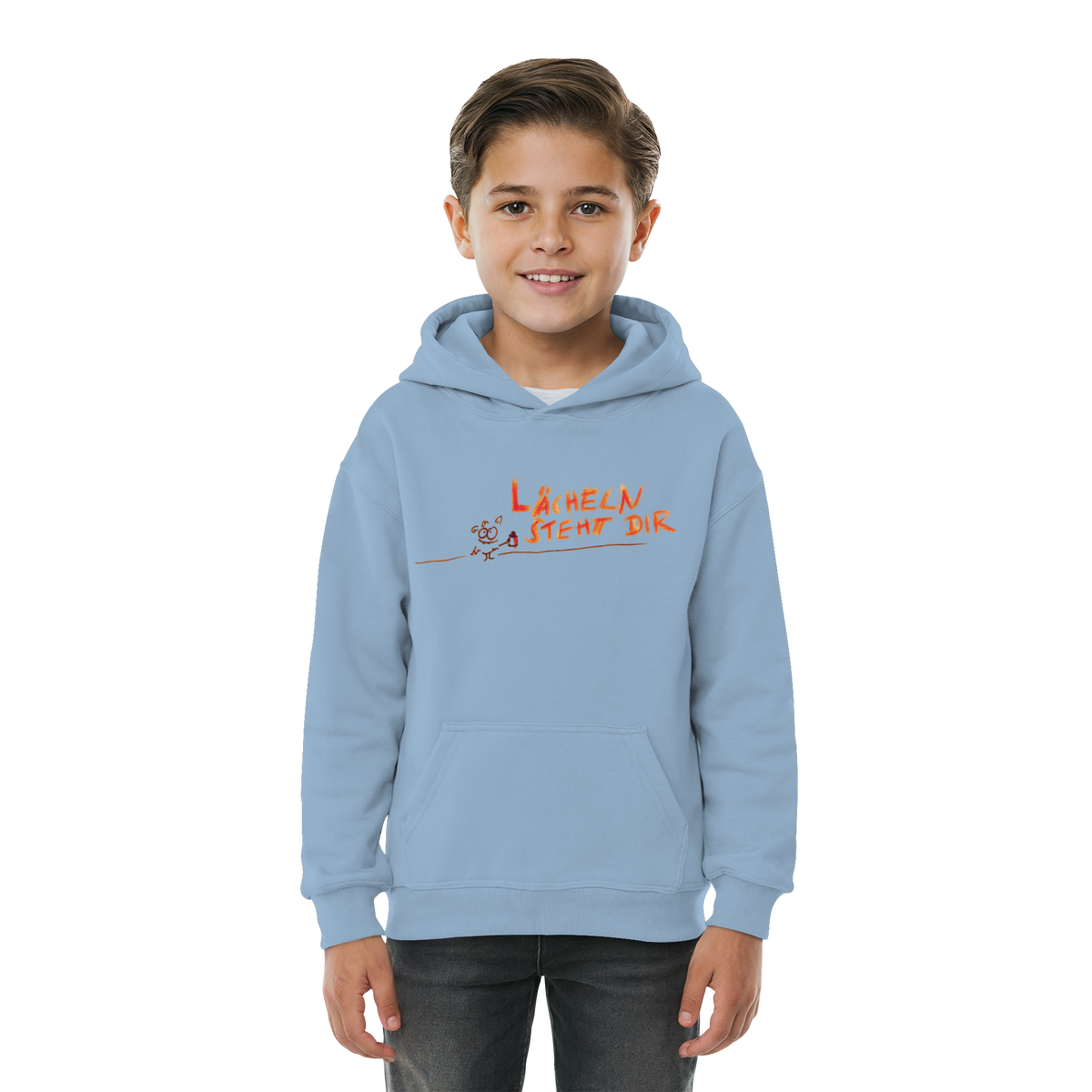 LÄCHELN STEHT DIR - Kids Basic Hoodie