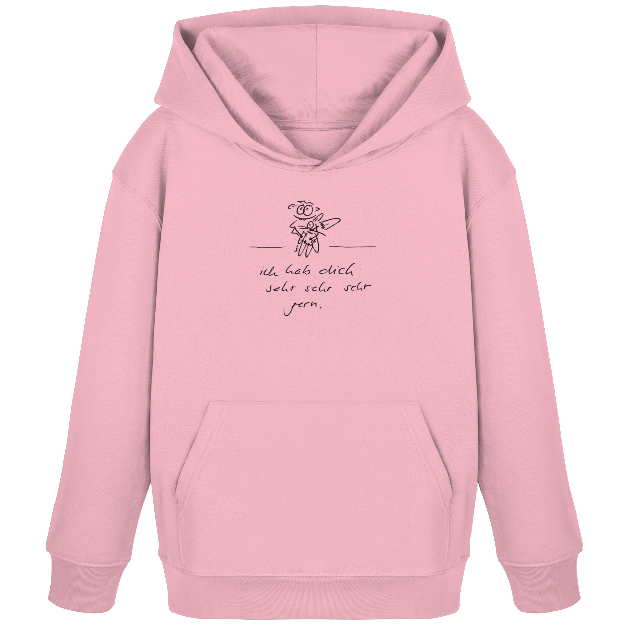 ICH HAB DICH SEHR SEHR SEHR GERN - Kids Organic Hoodie