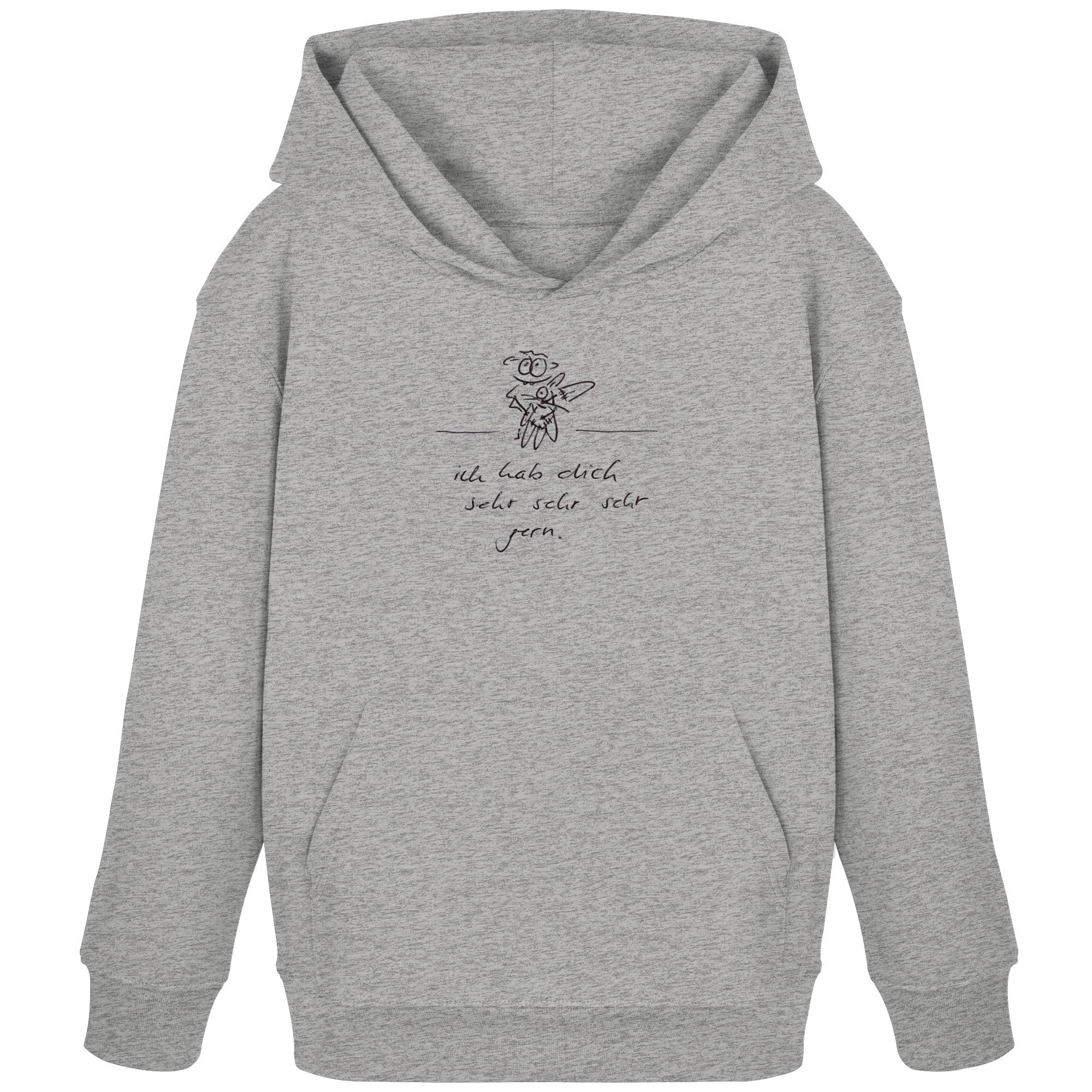ICH HAB DICH SEHR SEHR SEHR GERN - Kids Organic Hoodie
