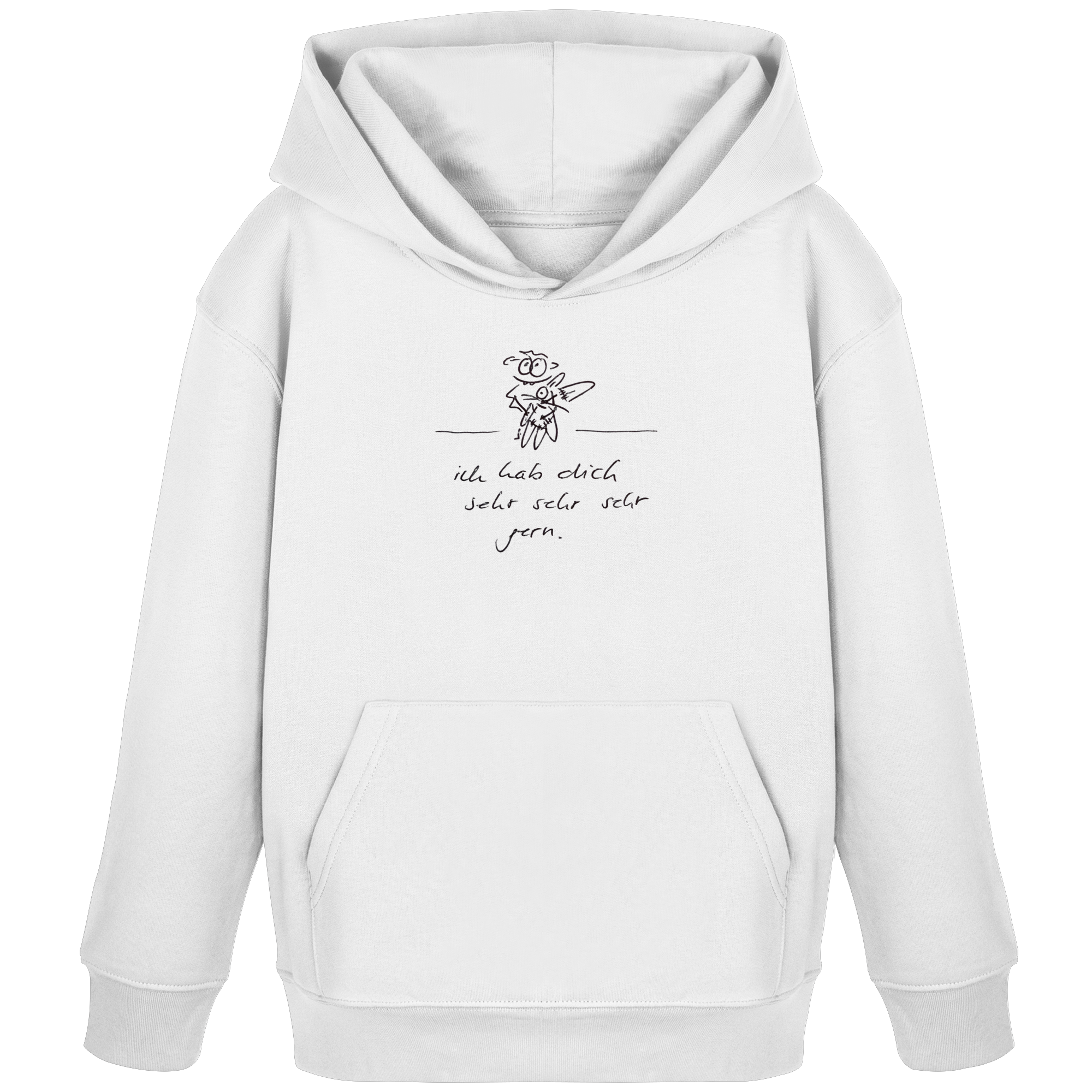 ICH HAB DICH SEHR SEHR SEHR GERN - Kids Organic Hoodie