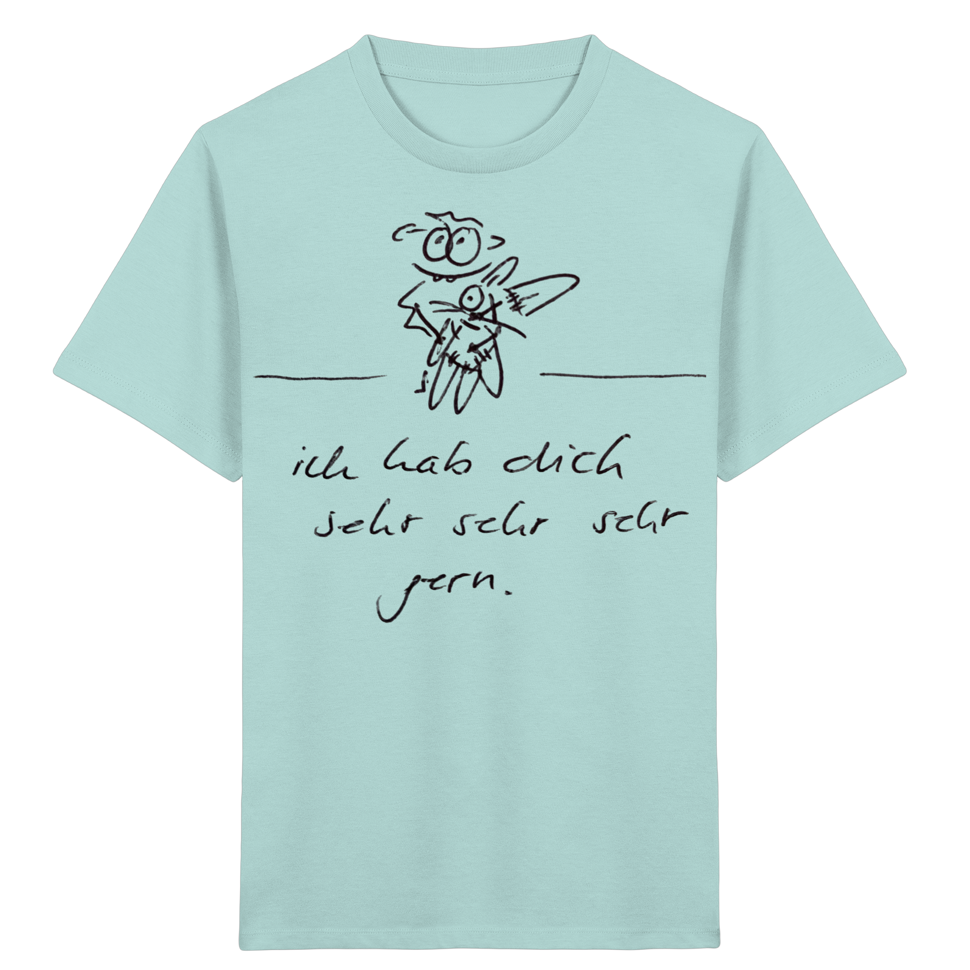 ICH HAB DICH SEHR SEHR SEHR GERN - Kids Organic Shirt