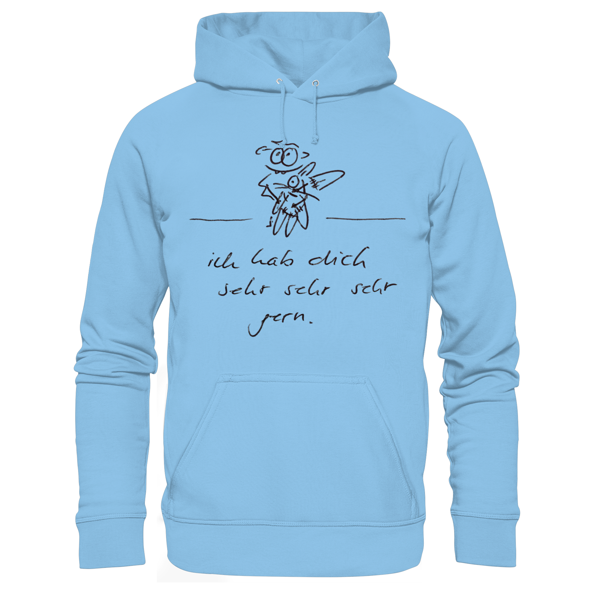 ICH HAB DICH SEHR SEHR SEHR GERN - Kids Premium Hoodie