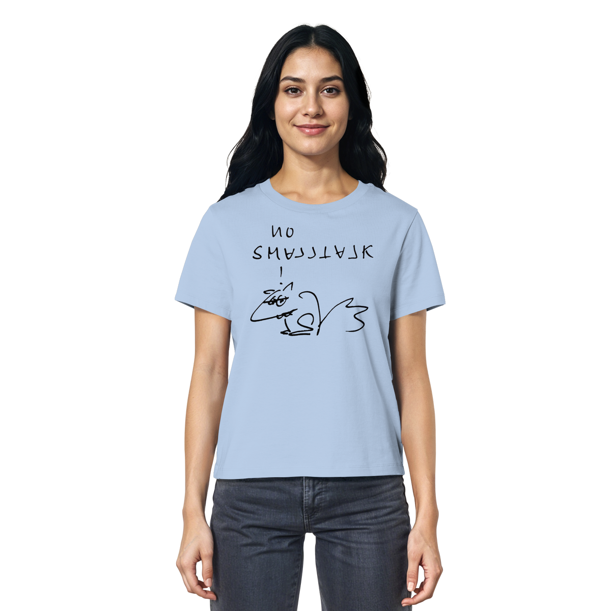 NO SMALLTALK - Ladies Organic Shirt