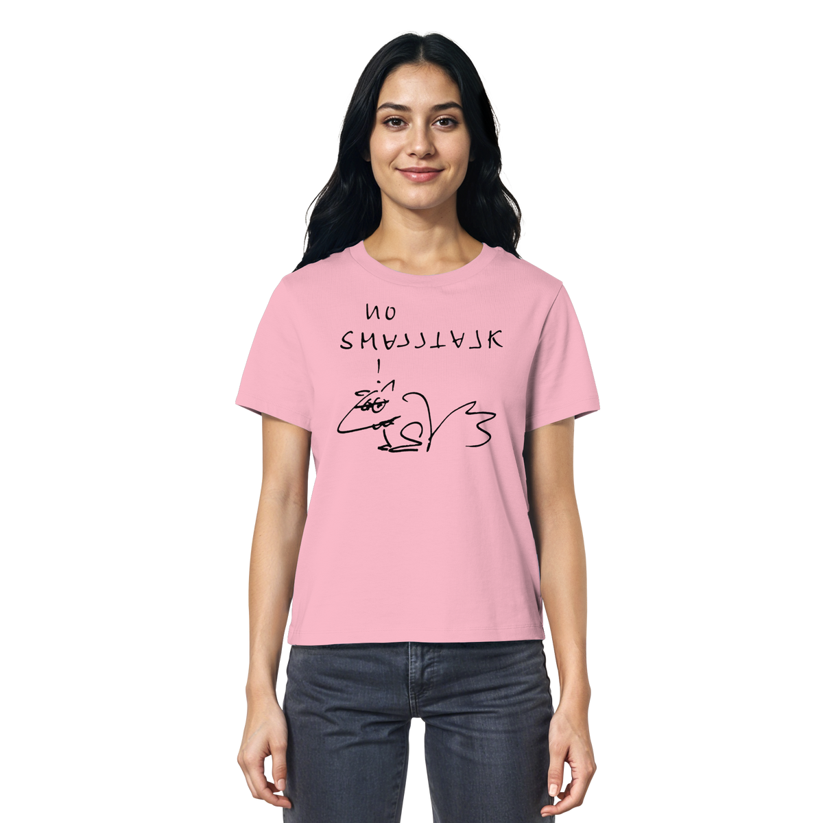 NO SMALLTALK - Ladies Organic Shirt