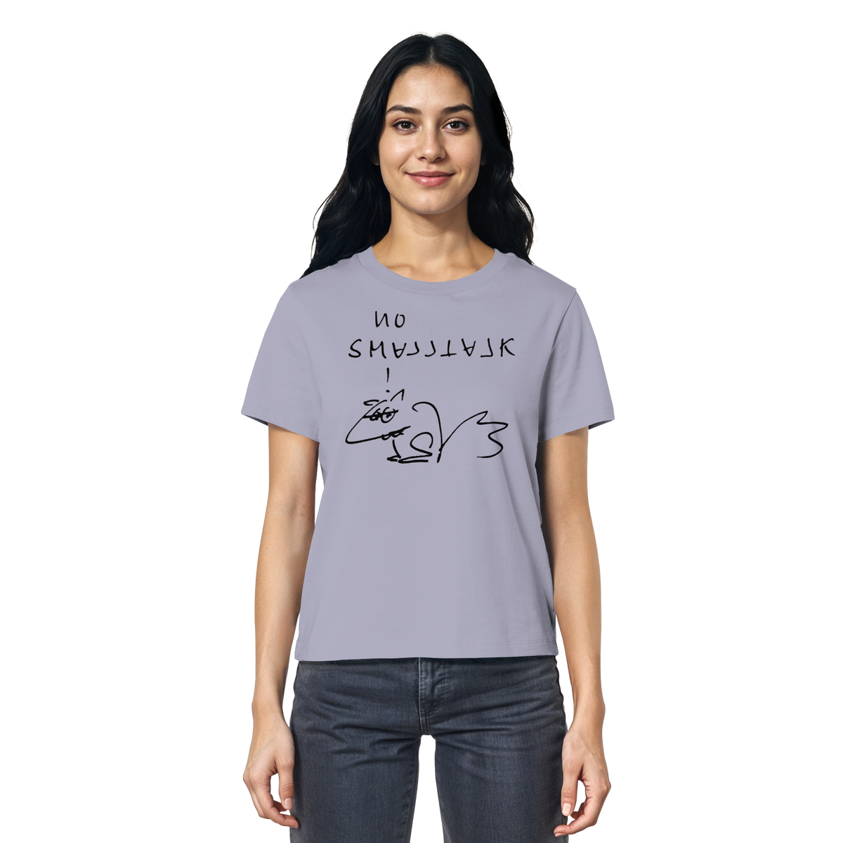 NO SMALLTALK - Ladies Organic Shirt