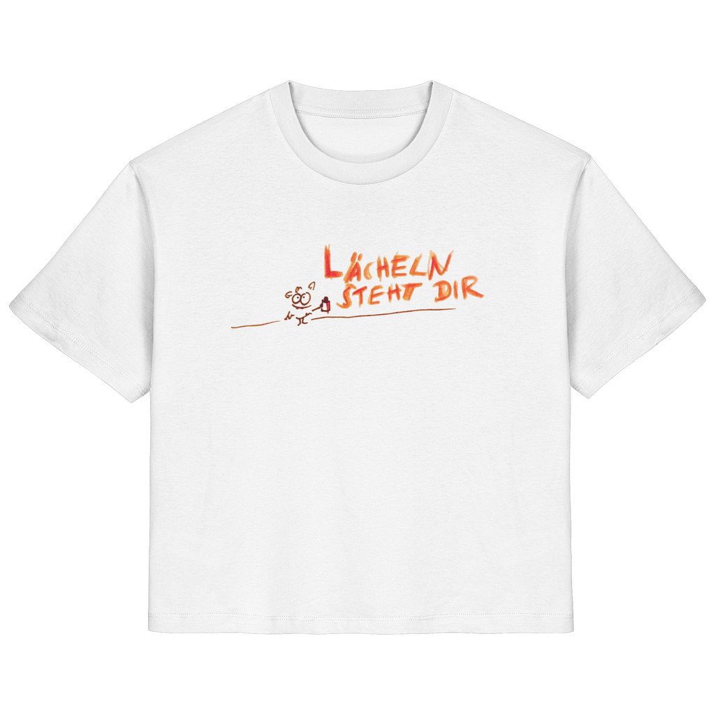 LÄCHELN STEHT DIR - Ladies Organic Shirt