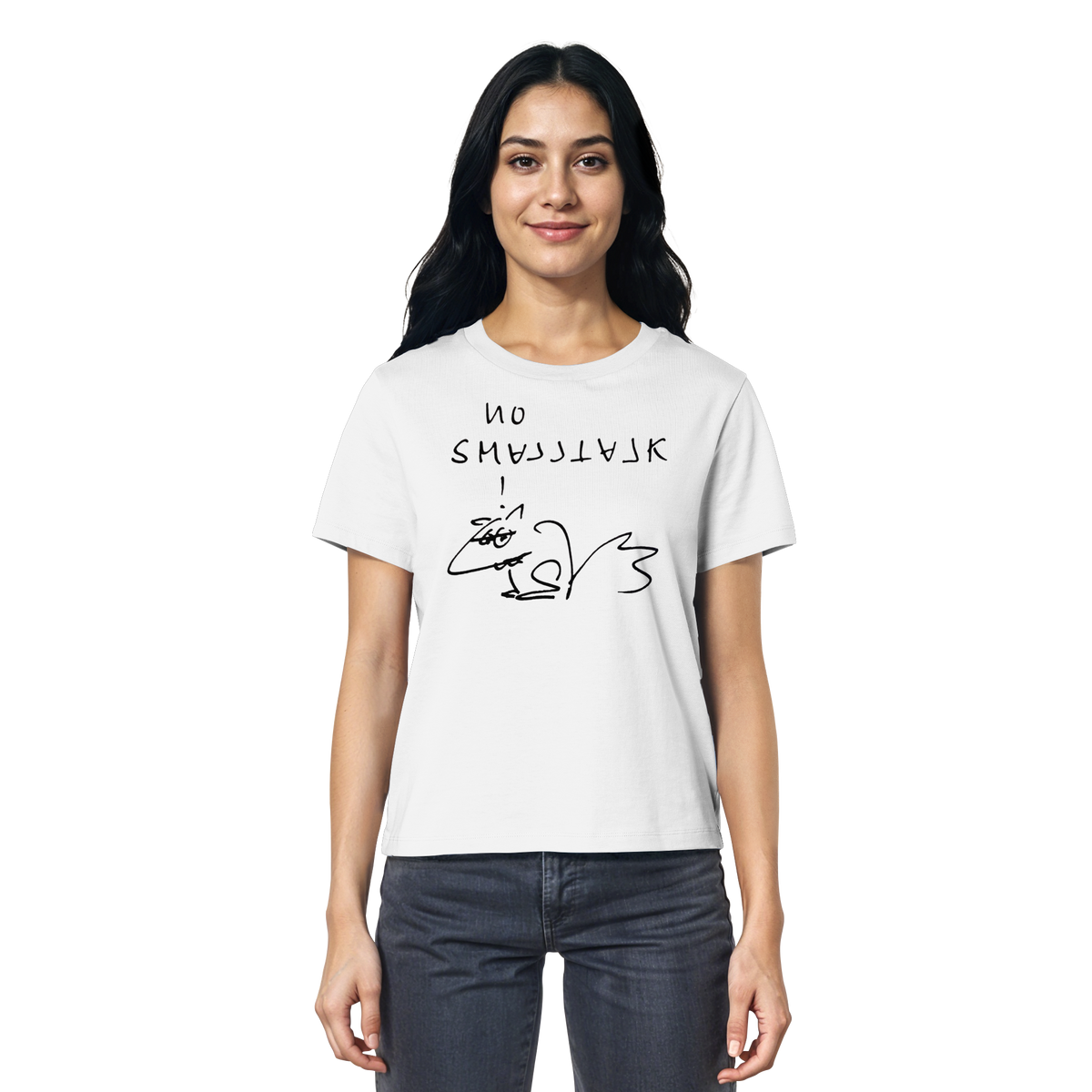 NO SMALLTALK - Ladies Organic Shirt