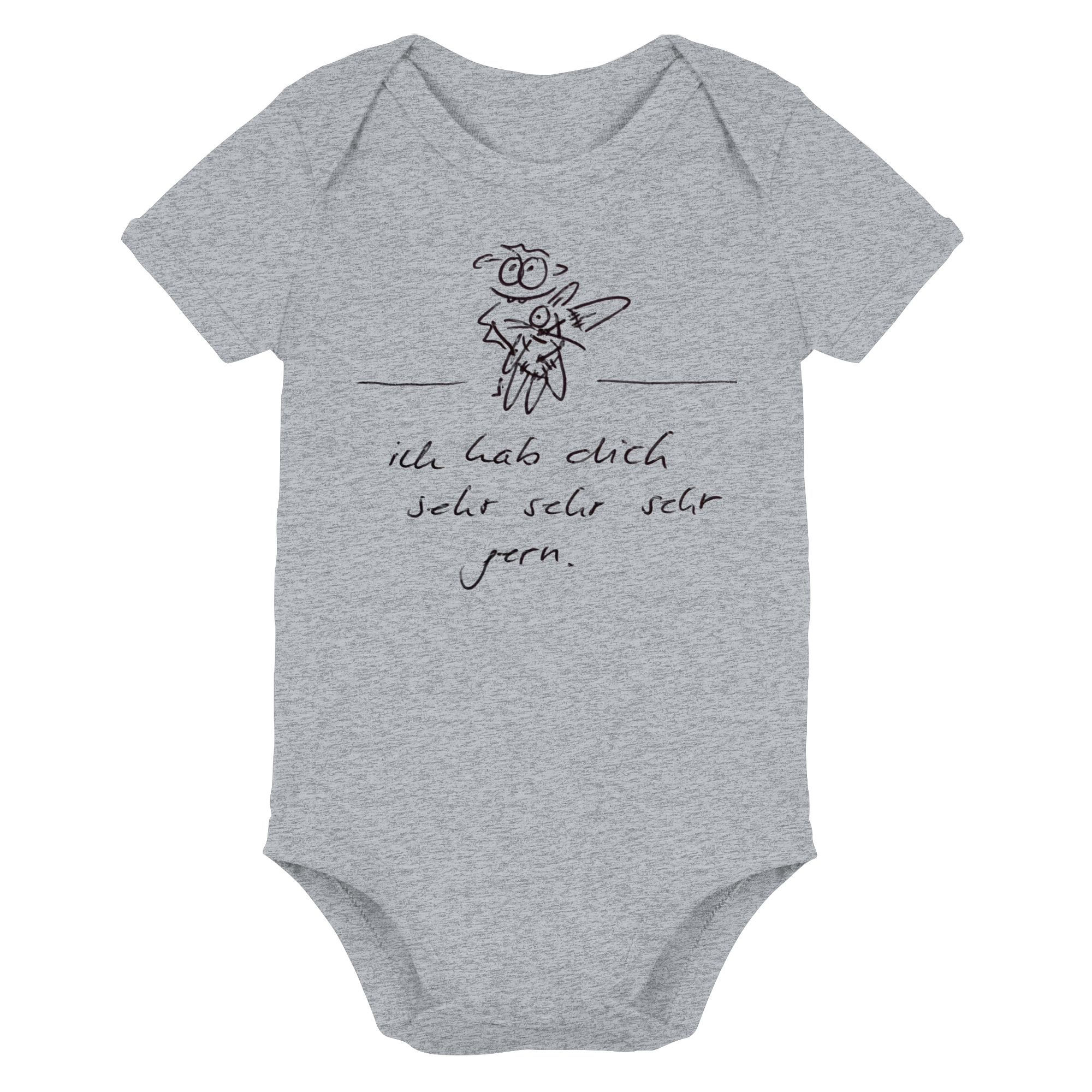 ICH HAB DICH SEHR SEHR SEHR GERN - Organic Baby Bodysuit