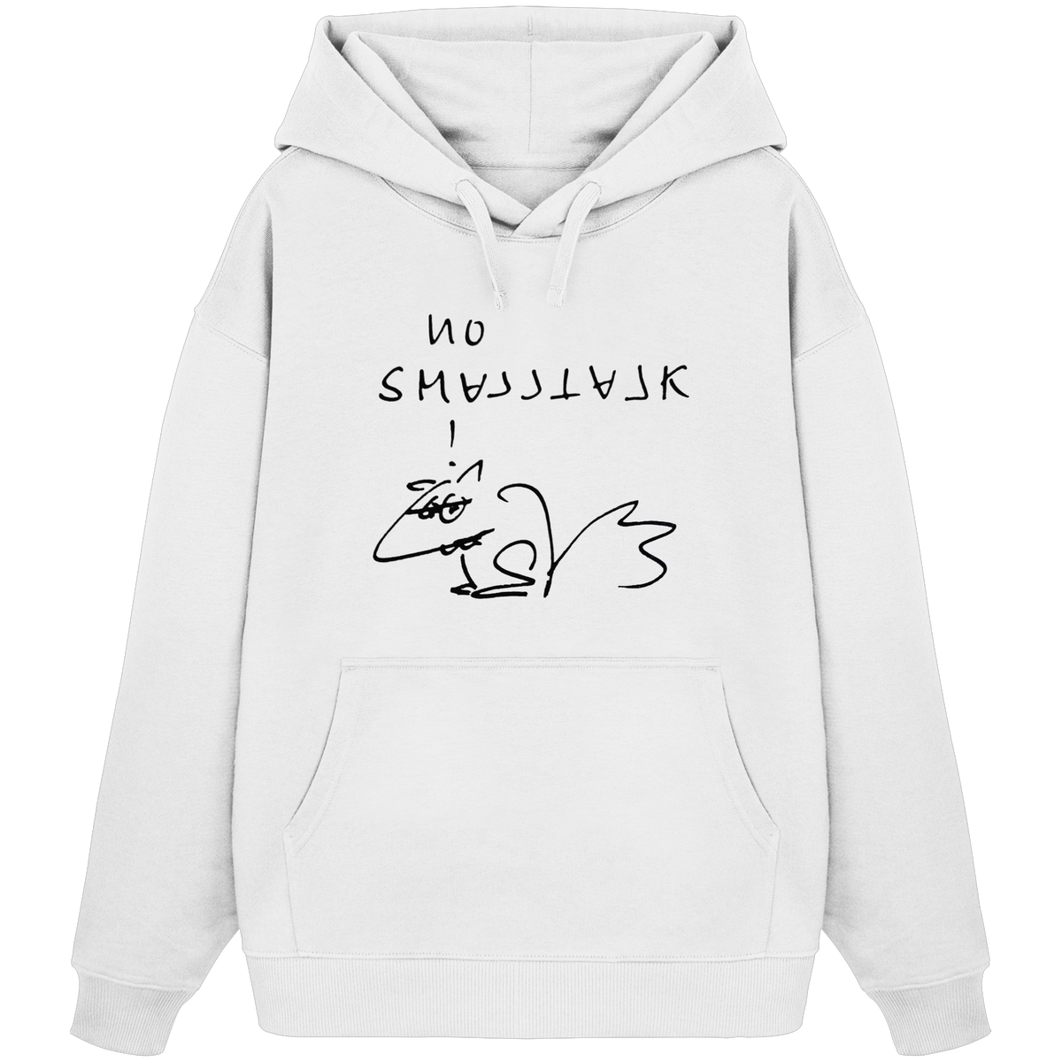 NO SMALLTALK - Organic Oversize Hoodie