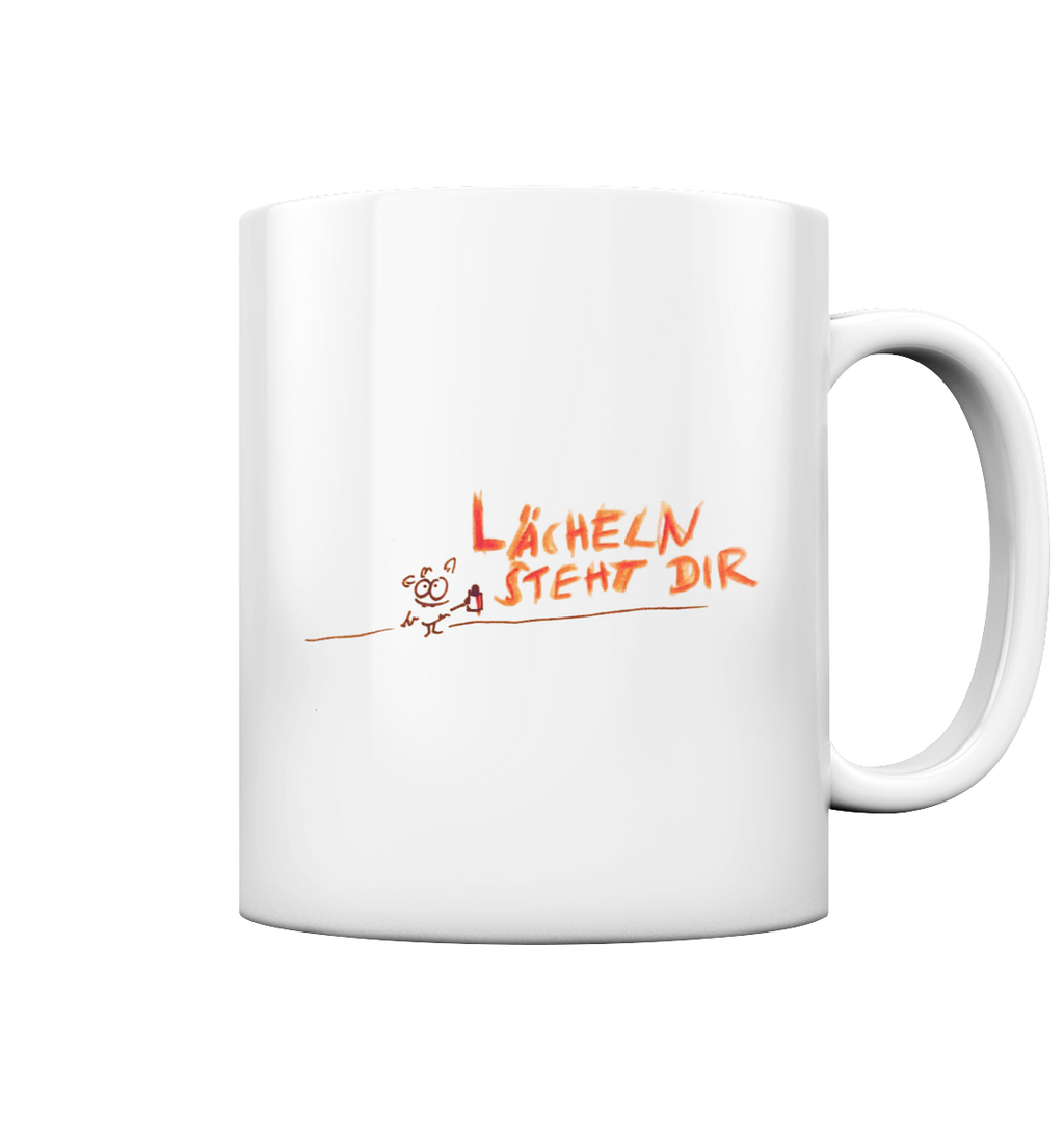 LÄCHELN STEHT DIR - Tasse glossy