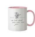 ICH HAB DICH SEHR SEHR SEHR GERN - Tasse zweifarbig