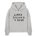 TIRED DELUXE 4 EVER - Womens Organic Boxcut Hoodie
