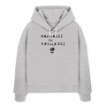 progress in progress - Womens Organic Boxcut Hoodie