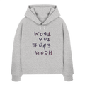 SWITCH OFF FEET UP - Women's Organic Boxcut Hoodie