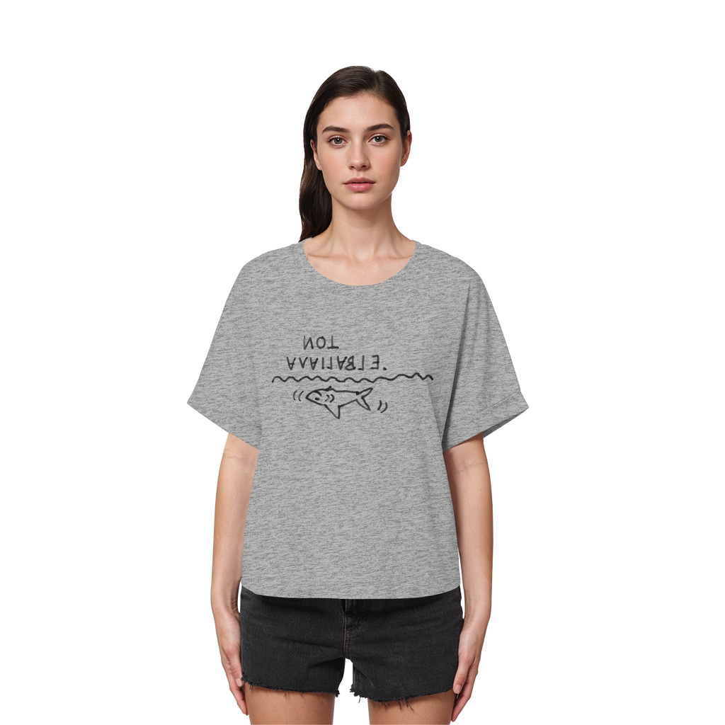 NOT AVAILABLE - Womens Organic Rolled Sleeves T-Shirt