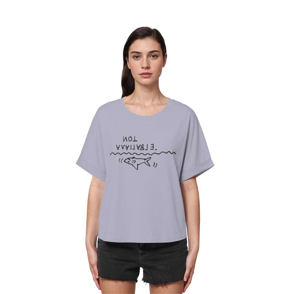 NOT AVAILABLE - Womens Organic Rolled Sleeves T-Shirt