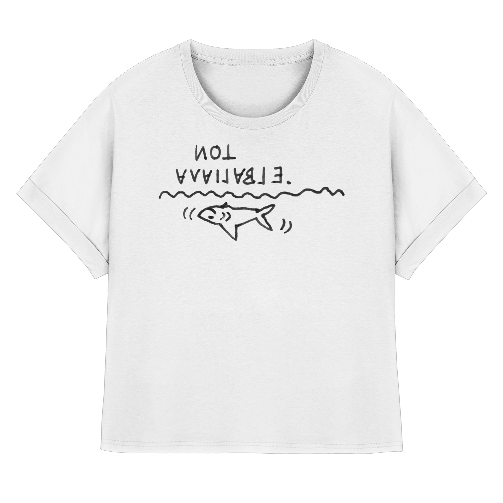 NOT AVAILABLE - Womens Organic Rolled Sleeves T-Shirt